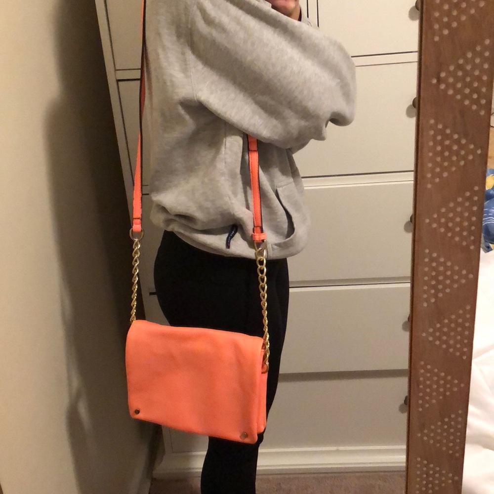 Street Level peach pop over the shoulder bag